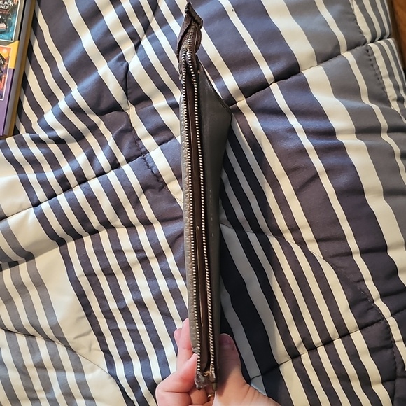 Michael Kors Gray/taupe Leather Clutch - Flawed - Picture 4 of 8